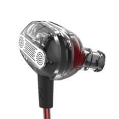 KZ ZSE hybrid HiFi slušalice, crno