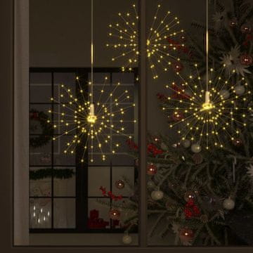 Vidaxl Vrtni vatromet, toplo bijela, 20 cm, 140 LED dioda