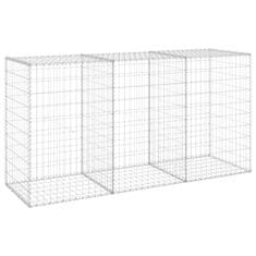 Vidaxl Gabionski zid s poklopcima od pocinčanog čelika 200x60x100 cm