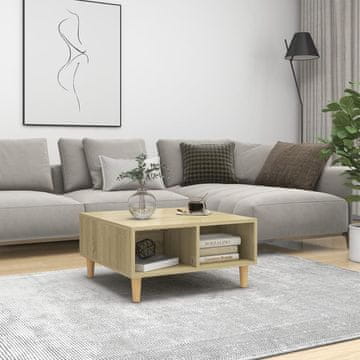 Vidaxl Klub stolić, hrast sonoma, 60x60x30 cm, materijal na bazi drva