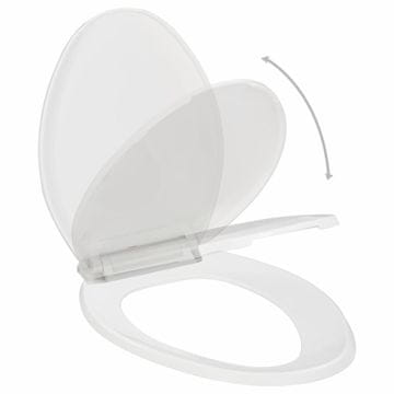 Vidaxl WC sjedalo, meko zatvaranje, s brzim otpuštanjem, bijelo