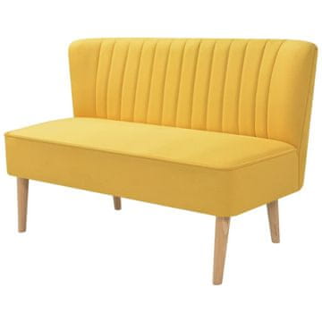 Vidaxl Sofa 117x55,5x77 cm Tkanina Žuta