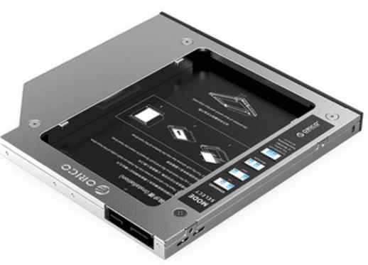 Orico M95SS adapter SSD/HDD, SATA3, aluminij, s 9,5mm DVD utorom (M95SS-SV-BP)