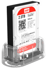 Orico 6139C3 postaja za HDD/SSD, 2,5 / 3,5, SATA u USB-C, prozirna (6139C3-EU-CR-BP)