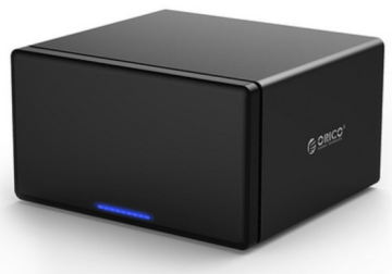 Orico NS800U3 vanjsko kućište za HDD/SDD, 8,89 cm (3,5"), SATA v USB 3.0, 8 utora, vanjsko napajanje, aluminij, crno (NS800U3-EU-BK-BP)