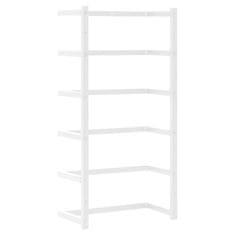 Vidaxl Stalak za ručnike bijeli 24 x 12 x 48 cm čelični