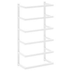 Vidaxl Stalak za ručnike bijeli 24 x 12 x 48 cm čelični