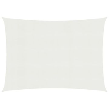 Vidaxl Jedro za zaštitu od sunca 160 g/m² bijelo 6 x 7 m HDPE