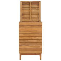 Vidaxl Košara za rublje 40 x 40 x 70 cm od masivne tikovine