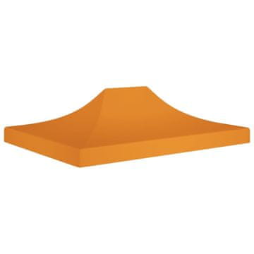 Vidaxl Krov za šator za zabave 4,5 x 3 m narančaste boje 270 g/m²