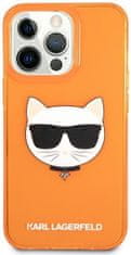Karl Lagerfeld Choupetts Head maskica za iPhone 13 Pro Max, silikonska, narančasta (KLHCP13XCHTRO)