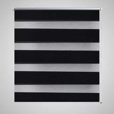 Vidaxl Zebra rolo zavjesa 140 x 175 cm crna