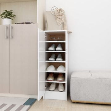Vidaxl Ormarić za cipele Bijeli 32x35x92 cm Materijal na bazi drveta