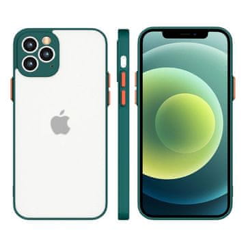 HURTEL Milky silikonska maska za Samsung Galaxy A72 4G, tamno zelena