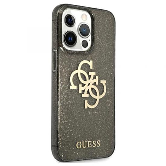 Guess Big Logo maskica za iPhone 13 Pro, silikonska, zlatni sjaj (GUHCP13LPCUGL4GBK)