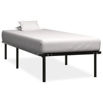 Vidaxl Okvir za krevet Crni metal 100 x 200 cm