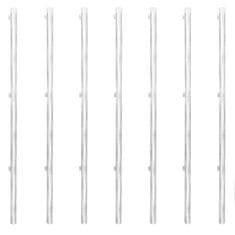 Vidaxl Žičana ograda od pocinčanog čelika sa stupovima 15 x 1 m srebrna