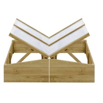 Vidaxl Staklenici 2 kom od impregnirane borovine 100 x 50 x 35 cm