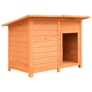 Vidaxl Pseći boks od borovine i jele 120x77x86 cm