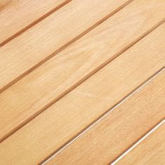 Vidaxl 7-dijelni vrtni blagovaonski set poliratan i drvo bagrema sivi