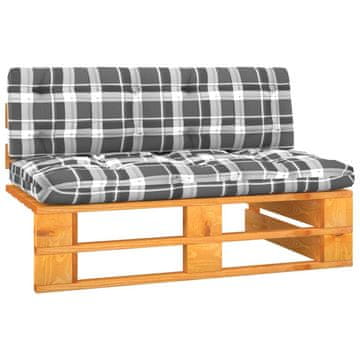 Vidaxl Srednja vrtna sofa od paleta boja meda od impregnirane borovine