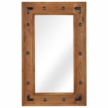 Vidaxl Ogledalo s okvirom od punog bagremovog drva 50 x 80 cm