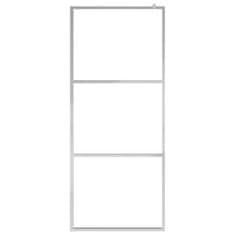 Vidaxl Pregrada za tuš s policom krom 90x195 cm staklo ESG i aluminij