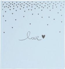 Goldbuch Raining Hearts foto album, 30 x 31 cm, 60 strana, pastelno plavi