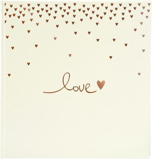 Goldbuch Raining Hearts foto album, 30 x 31 cm, 60 strana, boja marelice