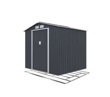 IWHOME Vrtna Kućica ARES B 4,07m² Antracit s Podnom Konstrukcijom