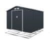 IWHOME Vrtna kućica ARES D 7,06 m² antracit s konstrukcijom podne osnove