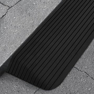 Vidaxl Prag rampe, 2 kom, 110x41x5 cm, guma