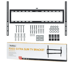 VonHaus fiksni zidni nosač za TV, 94 cm (37) - 177,8 cm (70), do 35 kg (VONTV-05/091)