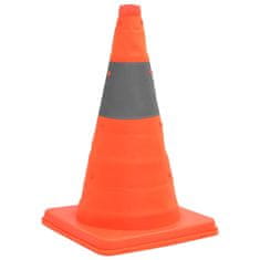 Vidaxl Sklopivi prometni čunjevi 10 kom 42 cm