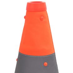 Vidaxl Sklopivi prometni čunjevi 10 kom 42 cm