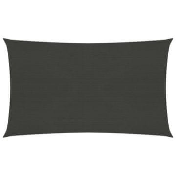 Vidaxl Jedro za zaštitu od sunca 160 g/m² antracit 2 x 5 m HDPE