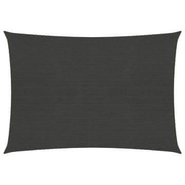 Vidaxl Jedro za zaštitu od sunca 160 g/m² antracit 4 x 5 m HDPE