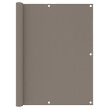 Vidaxl Balkonska pregrada, taupe, 120x300 cm, Oxford tkanina