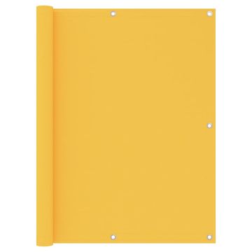 Vidaxl Balkonska pregrada žuta 120x500 cm Oxford tkanina