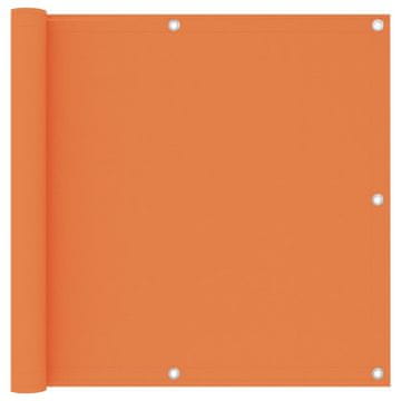 Vidaxl Balkonski zastor narančasti 90 x 500 cm od tkanine Oxford