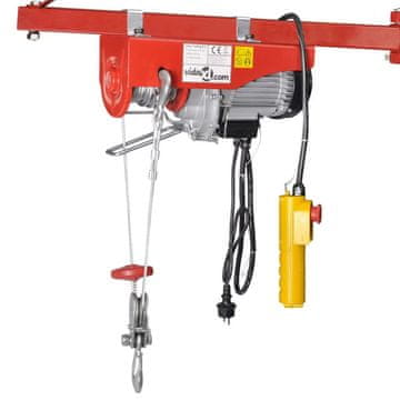 Vidaxl Električno vitlo 1000 W, 200/400 kg