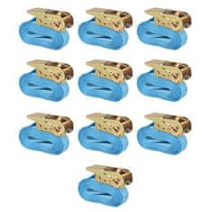 Vidaxl Trake za Vezanje Tereta 10 kom 0,8 Tona 4mx25mm Plave