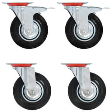 Vidaxl Okretni kotačići, 4 kom, 125 mm