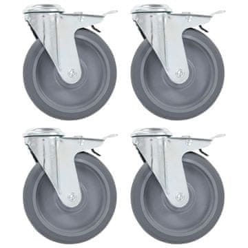 Vidaxl Okretni kotačići s otvorom za vijak 32 kom 125 mm