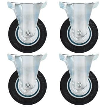 Vidaxl Fiksni kotačići, 4 kom, 100 mm