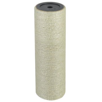 Vidaxl Grebalica za mačke od sisala, 8 x 25 cm, 10 mm, bež