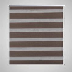 Vidaxl Zebra rolo zavjesa 140 x 175 cm boje kave