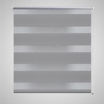 Vidaxl Prugasta rolo zavjesa (60 x 120 cm), siva