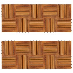 Vidaxl 20-dijelni set podnih obloga s okomitim uzorkom 30x30 cm bagrem