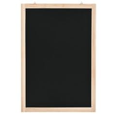 Vidaxl Viseća ploča za pisanje kredom od cedrovine 40 x 60 cm